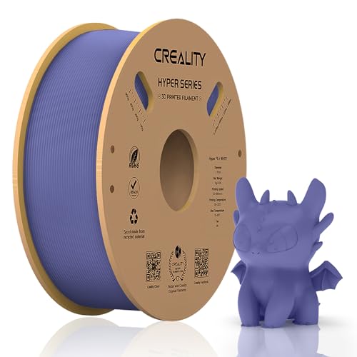 Official Creality Hyper PLA Filament 1.75mm, High Speed PLA 30-600mm/s 3D Printer Filament PLA, Dimensional Accuracy +/-0.02mm, Fit Most FDM 3D Printers, 1KG(2.2lbs) Spool Very Peri