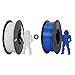 Kingroon High Speed PETG 3D Printer Filament 1.75mm, 3D Printer Rapid Filament for 30-600mm/s Hyper Printing Filament, Dimensional Accuracy +/- 0.03 mm, 2kg Plastic Spool(4.4lbs) (White&Blue)