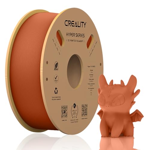 Official Creality Hyper PLA Filament 1.75mm, High Speed PLA 30-600mm/s 3D Printer Filament PLA, Dimensional Accuracy +/-0.02mm, Fit Most FDM 3D Printers，1KG(2.2lbs) Spool Brown