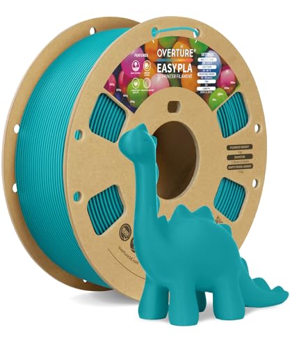 OVERTURE Easy PLA 1.75mm 3D Printer Filament, 1kg PLA Cardboard Spool (2.2lbs), Dimensional Accuracy +/- 0.02mm, Fit Most FDM Printer (Easy Pine Green)