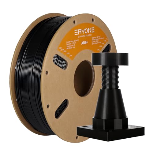 ERYONE ABS Filament, 3D Printer Filament 1.75mm +/- 0.03mm, 3D Printing Filament ABS+ 1kg Spool (2.2LBS), Heat-Resistant, ABS Plus Black