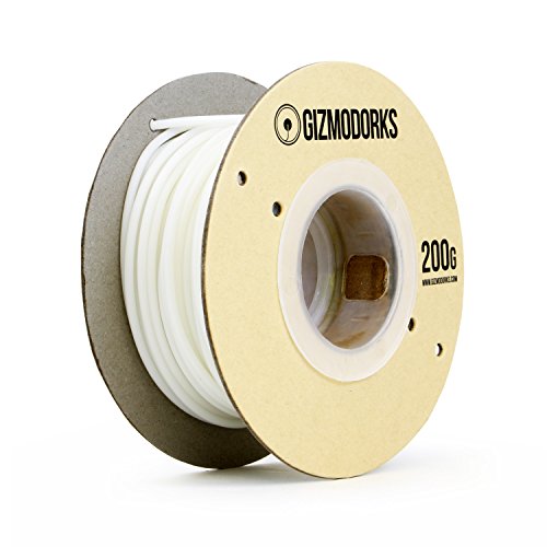Gizmo Dorks Nylon Filament for 3D Printers 3mm (2.85mm) 200g, White
