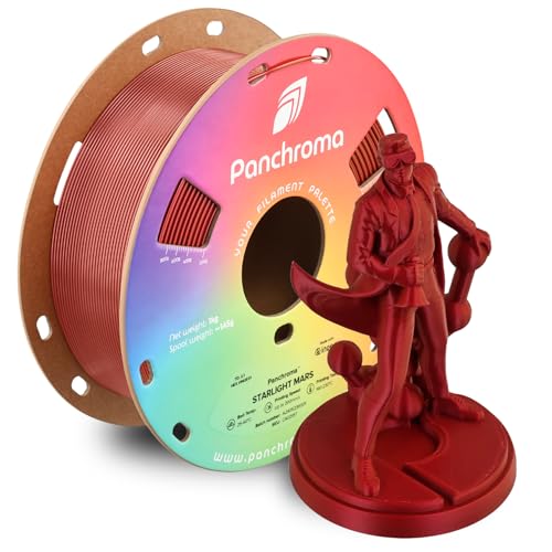 Polymaker Panchroma PLA Filament, Starlight Mars - Red Shimmering Color - 1.75mm 3D Printing Filament, 3D Printer PLA Filament, Fit Most FDM 3D Printers, 1kg Spool (2.2lbs)