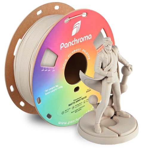 Polymaker Panchroma Matte PLA Filament, Army Beige 1.75mm 1kg 3D Printing Filament, Formerly Polyterra Matte, Fit Most FDM 3D Printers, 1kg Spool (2.2lbs)