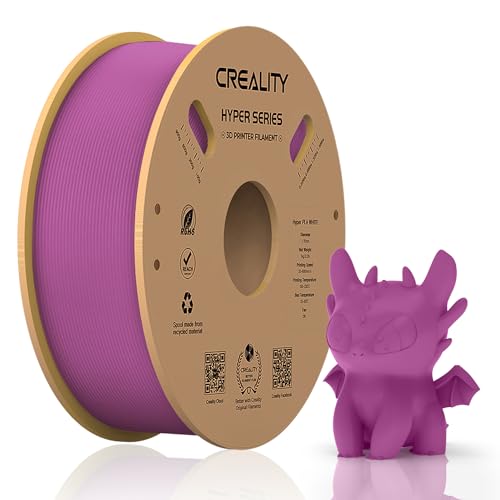 Official Creality Hyper PLA Filament 1.75mm, High Speed PLA 30-600mm/s 3D Printer Filament PLA, Dimensional Accuracy +/-0.02mm, Fit Most FDM 3D Printers，1KG(2.2lbs) Spool Purple