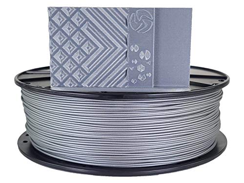 3D-Fuel Tough Pro PLA+ Filament for 3D Printing, Made in The USA, 3D Printer Filament, Dimensional Accuracy +/- 0.02 mm, 1.75 mm, 1 kg Spool, Metallic Silver