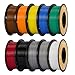 Kingroon High Speed PETG 3D Printer Filament 1.75mm, 3D Printer Rapid Filament for 30-600mm/s Hyper Printing Filament, Dimensional Accuracy +/- 0.03 mm, 10 kg Plastic Spool (22lbs（Mixed Colors）