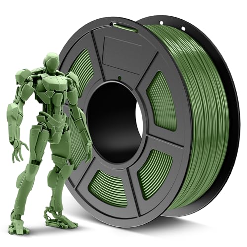 SUNLU ABS Filament 1.75mm 3D Printer Filament, Highly Resistant Durable, Heat Resistance, Excellent Toughness, Compatible with 99% FDM 3D Printers, 1kg Spool (2.2lbs), 350 Meters, Olive Green