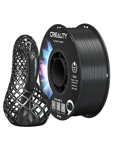 Creality ABS Filament 1.75mm, 3D Printer Filament, Excellent Resistance, Odorless Non-Toxic, Stability, Tough, 1kg(2.2lbs) Printing Filament for 3D Printer (Black)