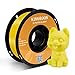 Kingroon PLA 3D Printer Filament, Dimensional Accuracy +/- 0.02 mm, 1 kg Spool(2.2lbs), 1.75 mm,Yellow
