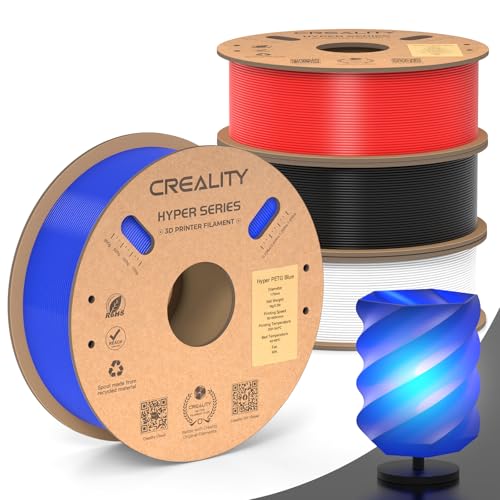 Creality Hyper PETG Filament Galaxy-Christmas Decor, High Speed 30-600mm/s 3D Printer Filament PETG, No Stringing Good Layer Adhesion Fit Various 3D Printers 4KG