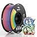 Creality 3D Printer Filament, PLA Plus Filament 1.75mm Rainbow, PLA Pro Toughness Upgraded Dimensional Accuracy +/- 0.03mm, 1KG Spool(2.2lbs) Ender PLA+ Filament for Most 3D Printer