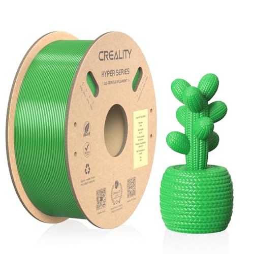 Creality PETG Filament 1.75mm-Christmas Gifts, Hyper PETG Filament High Speed 30-600mm/s High Toughness Chemical Resistance 3D Printer Filament, 1KG Spool(2.2lbs) Fit Most 3D Printers (Green)