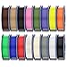 SUNLU PLA Plus Filament 16 Color Bundle Multicolor, PLA+ 3D Printer Filament 1.75mm, Mini Spool, Individually Vacuum Packed, 16 Pack.