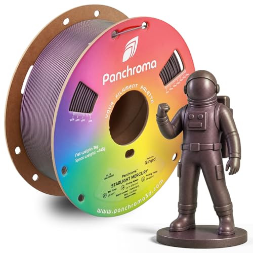 Polymaker Panchroma Purple Color Changing PLA, 1.75mm, 1KG, Glitter Starlight Nebula 3D Printer Filament, Hides Layer Lines, Easy to Print, Tangle Free, AMS Compatible, Works with Most FDM Printers
