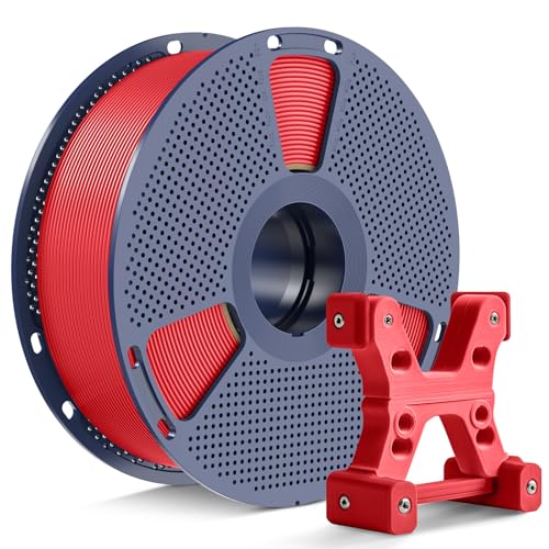 PETG Filament 1.75mm - 1kg(2.2lbs) SUNLU PETG 3D Printer Filament, Reusable Spool Compatible with Bambulab Refill Filament, 1.75mm Dimensional Accuracy +/- 0.02mm, Red
