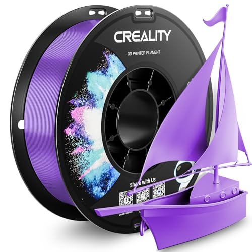 CREALITY PETG Filament 1.75mm 3D Printer Filament, 1kg (2.2lb) Neatly Wound Spool, Dimensional Accuracy ±0.03mm, 2025 Latest Batch, Fit for Ender, Bambu Lab, Anycubic,ELEGOO FDM Printers, Purple
