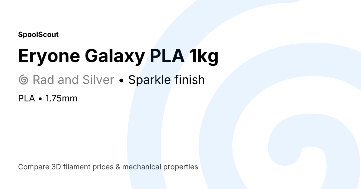 Eryone Galaxy PLA Rad and Silver - $42.99 - SpoolScout